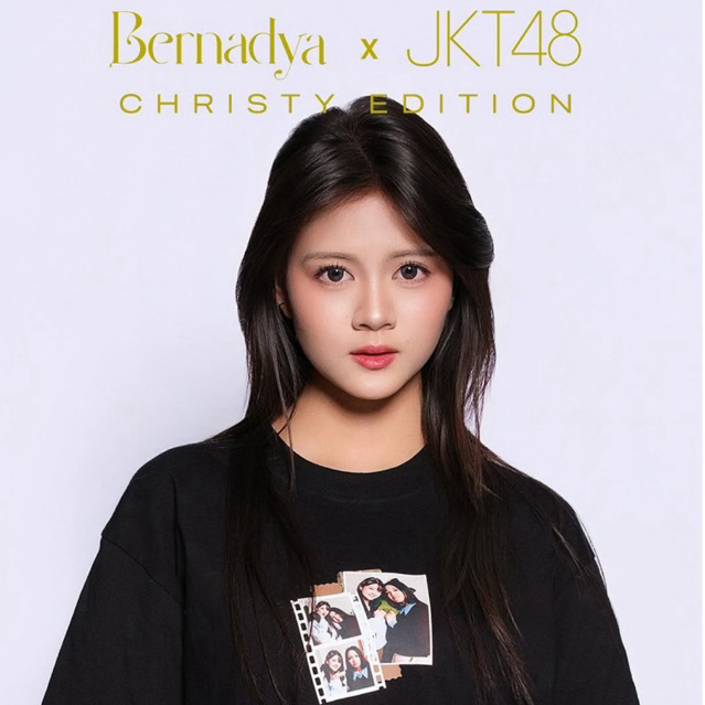 Kaos Bernadya x JKT48 Christy Tshirt Black