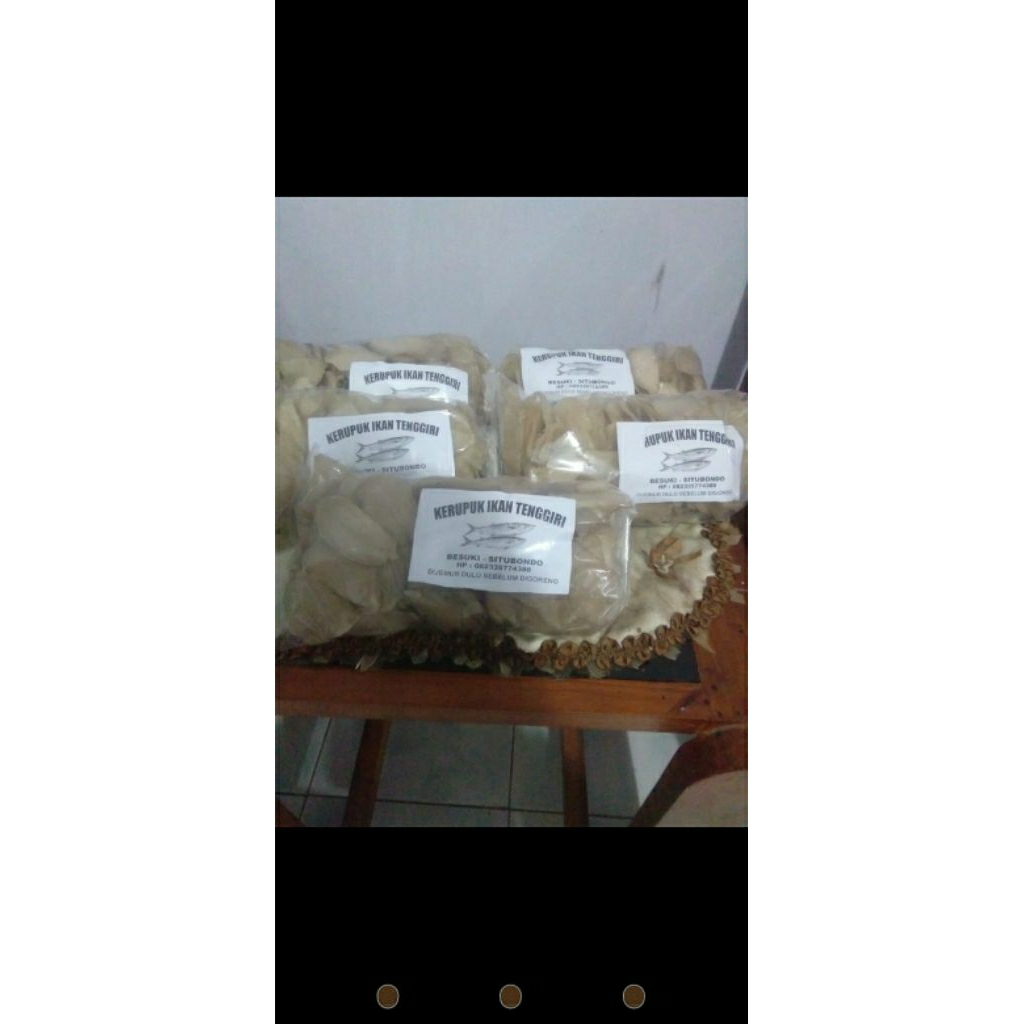 

kerupuk ikan tenggiri 500gr kering khas besuki