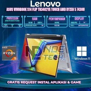 Asus Vivobook S14 Flip TN3402YA Touch AMD Ryzen 5 7430U