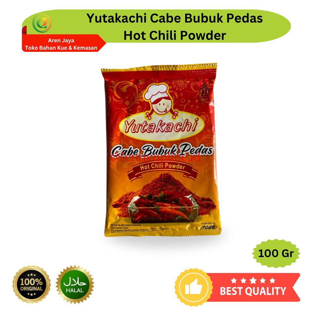 

Yutakachi Cabe Bubuk Super Pedas Extra Hot Chili Powder 100 Gram Original