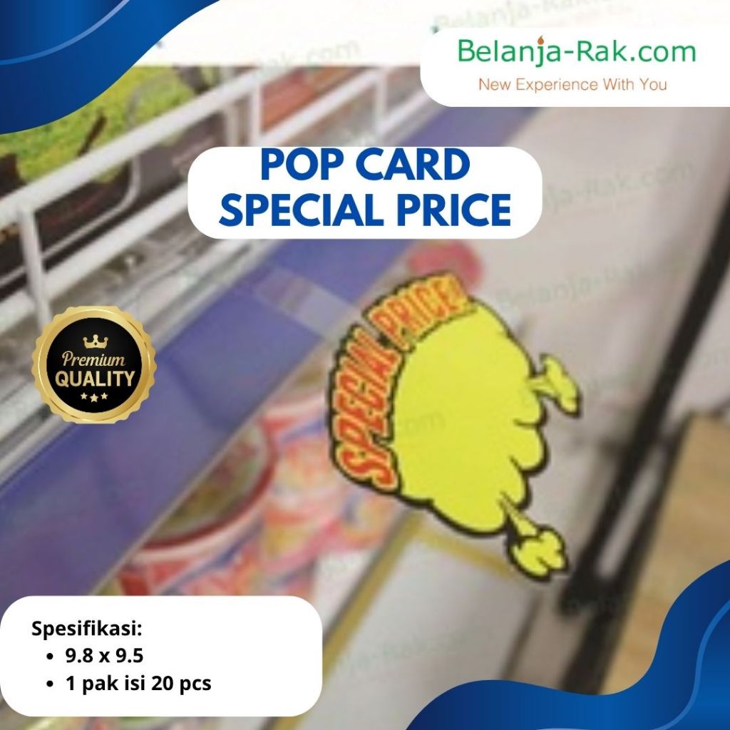 

Pop Card SPECIAL PRICE kertas promo 1 Pack Isi 20pcs