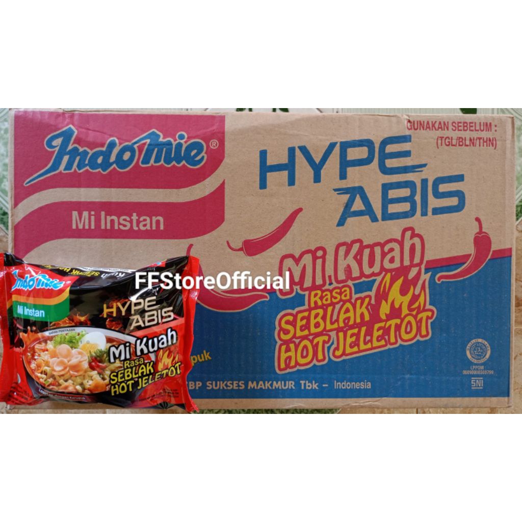 

INDOMIE Seblak Hot Jeletot 1 Dus isi 40 (PROMOSI TOKO BARU)