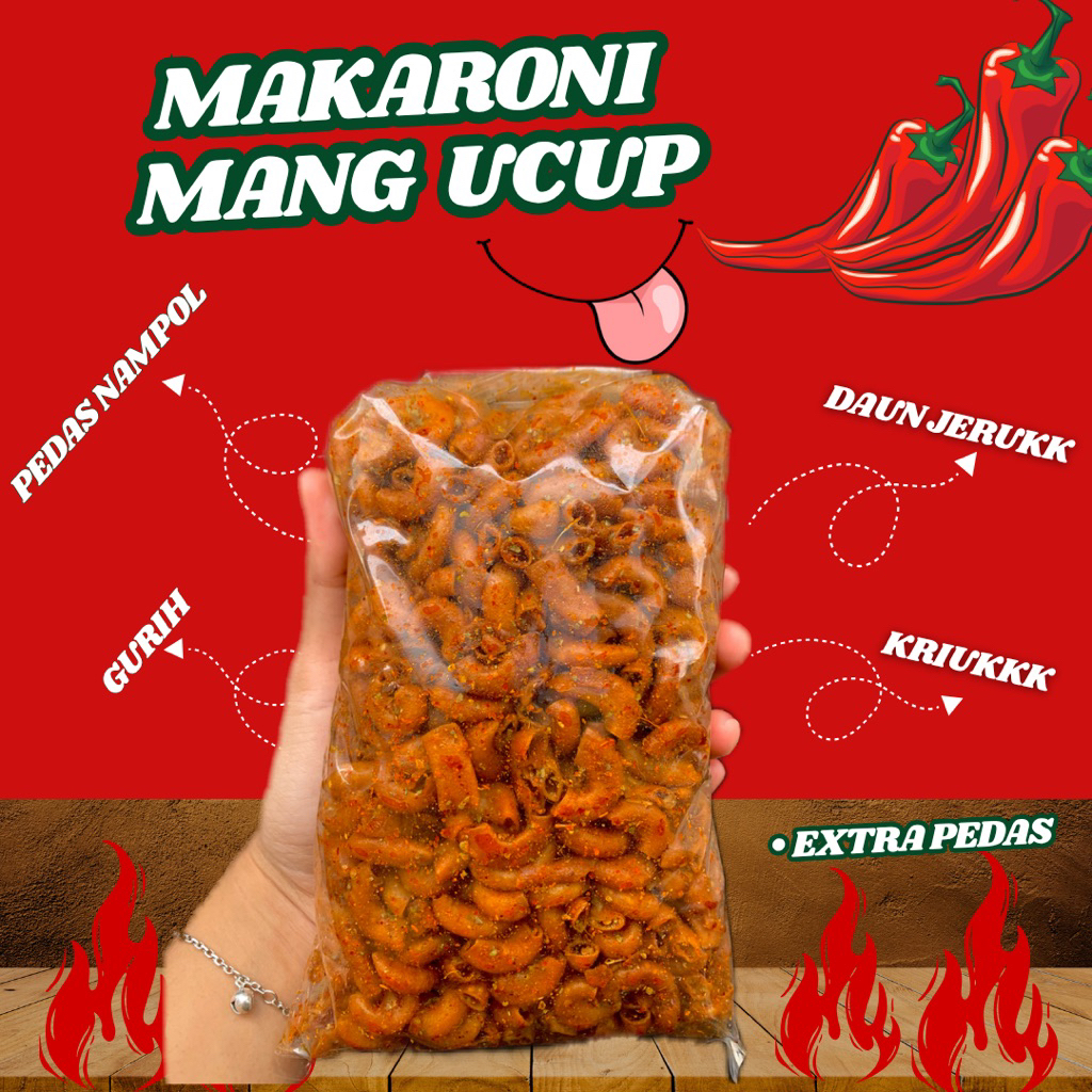 

Makaroni Kering Dengan Daun Jeruk Extra Pedas 225g