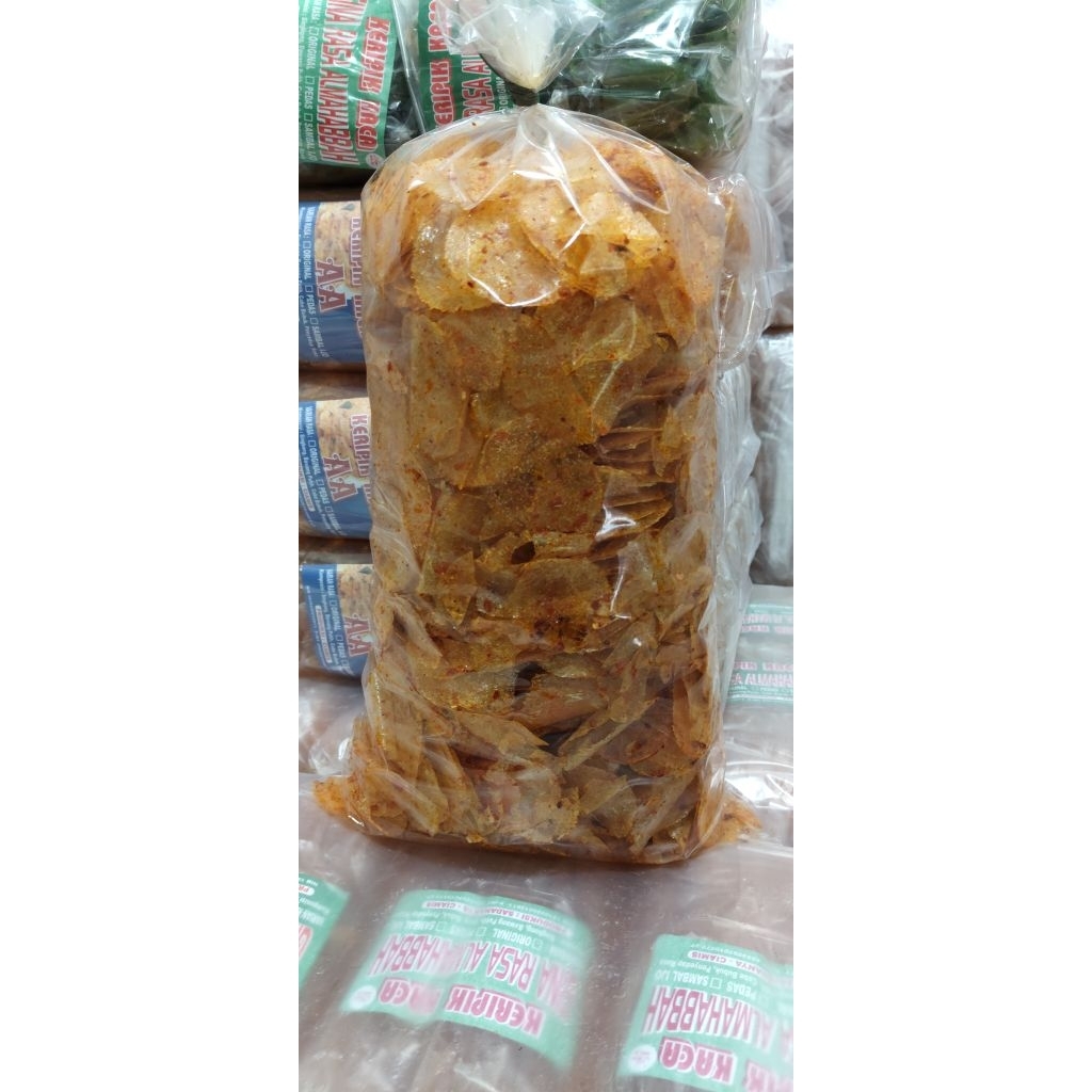 

kripik kaca extra pedas isi 1kg