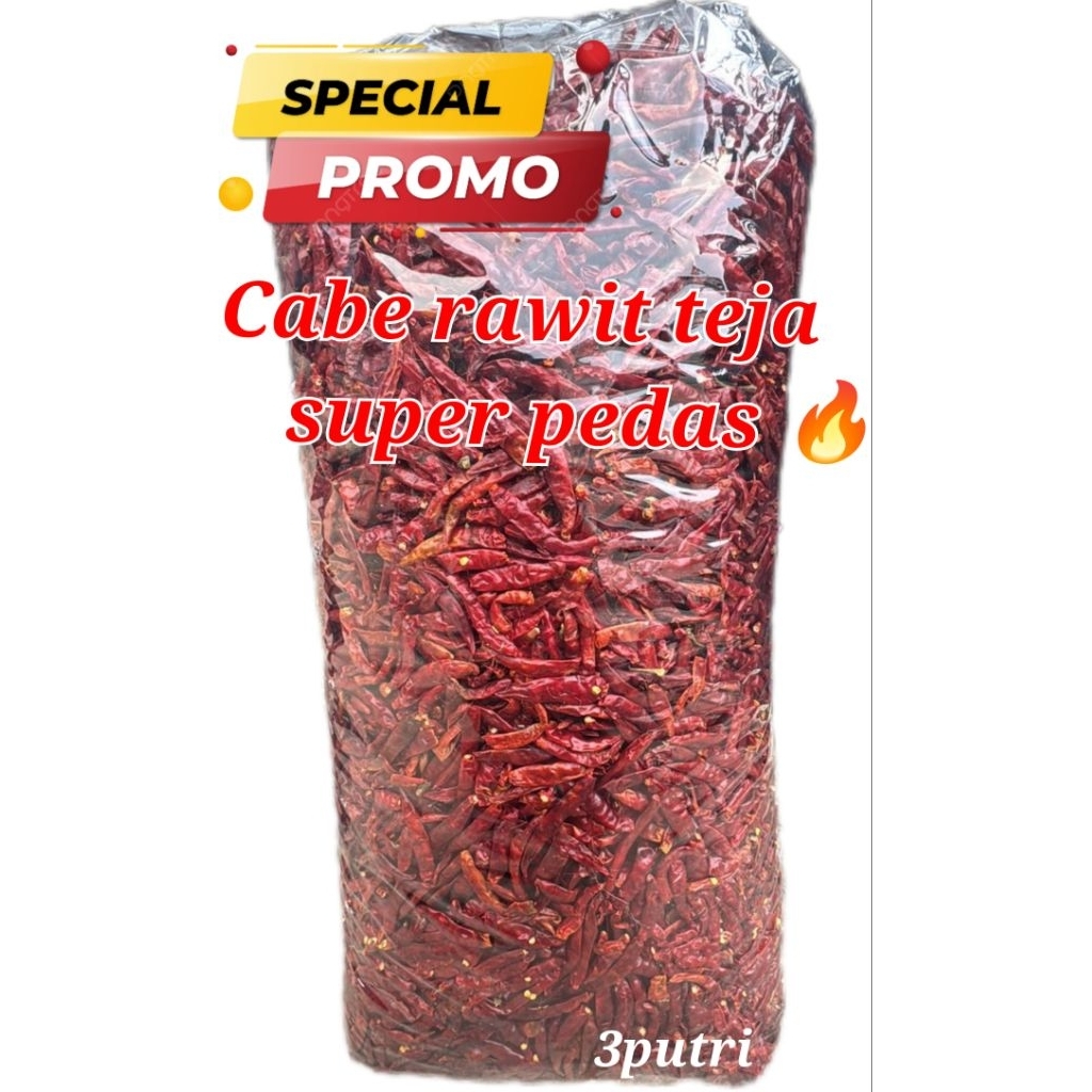 

CABE RAWIT KERING TEJA Super Pedas /MEDIUM PROMO MURAH GRATIS ONGKIR BISA COD
