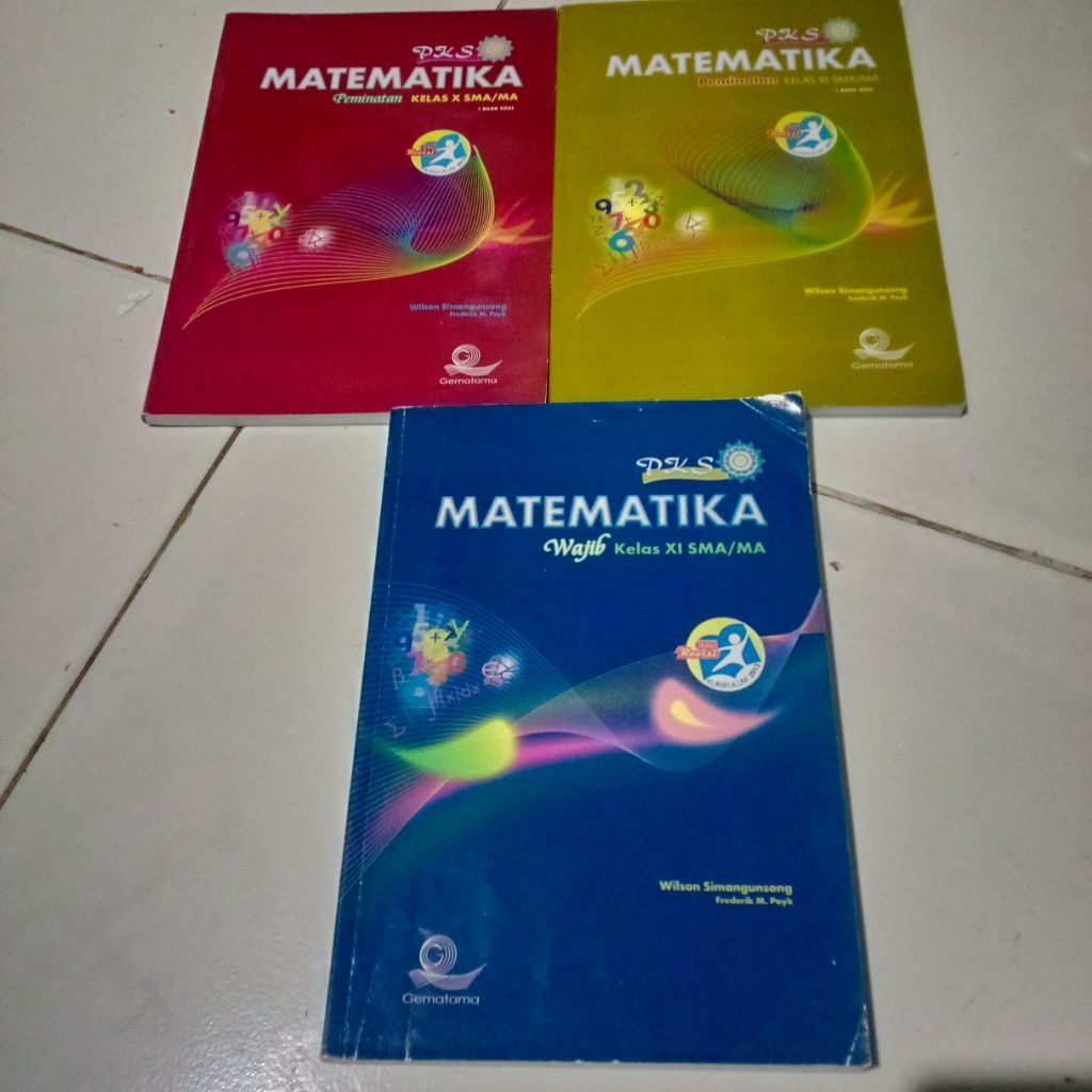 Buku Bekas PKS Matematika Wajib 11, Peminatan10, 11. SMA MA Kelas XI XII Kurikulum 2013 Edisi Revisi