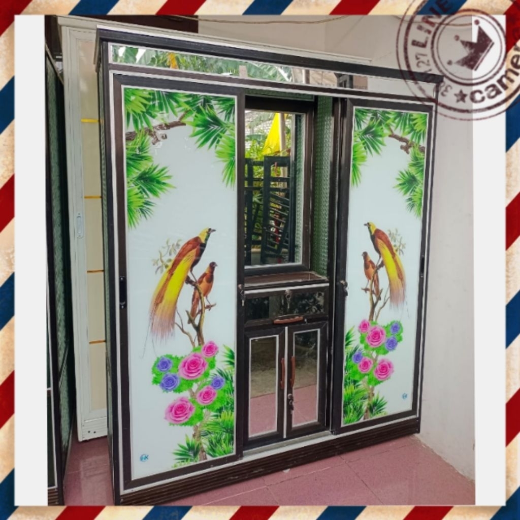 Lemari Baju+Meja rias 3 Dara Sliding Jumbo