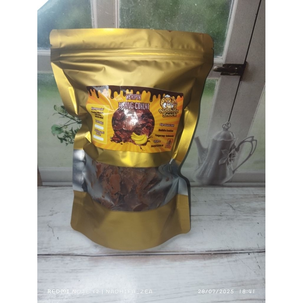 

keripik pisang coklat/cemilan kekinian