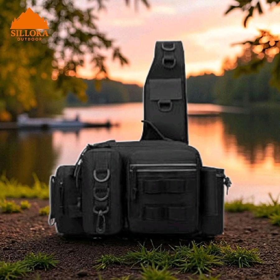 Tas Sling bag tas slempang  Memancing perlengkapan mancing tas fishing waist lure bag oxford Waterpr