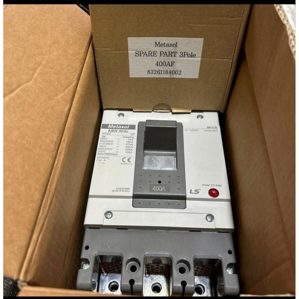 MCCB LS ABN 403C 3P 400A/MCCB LS 3P 400A ORIGINAL