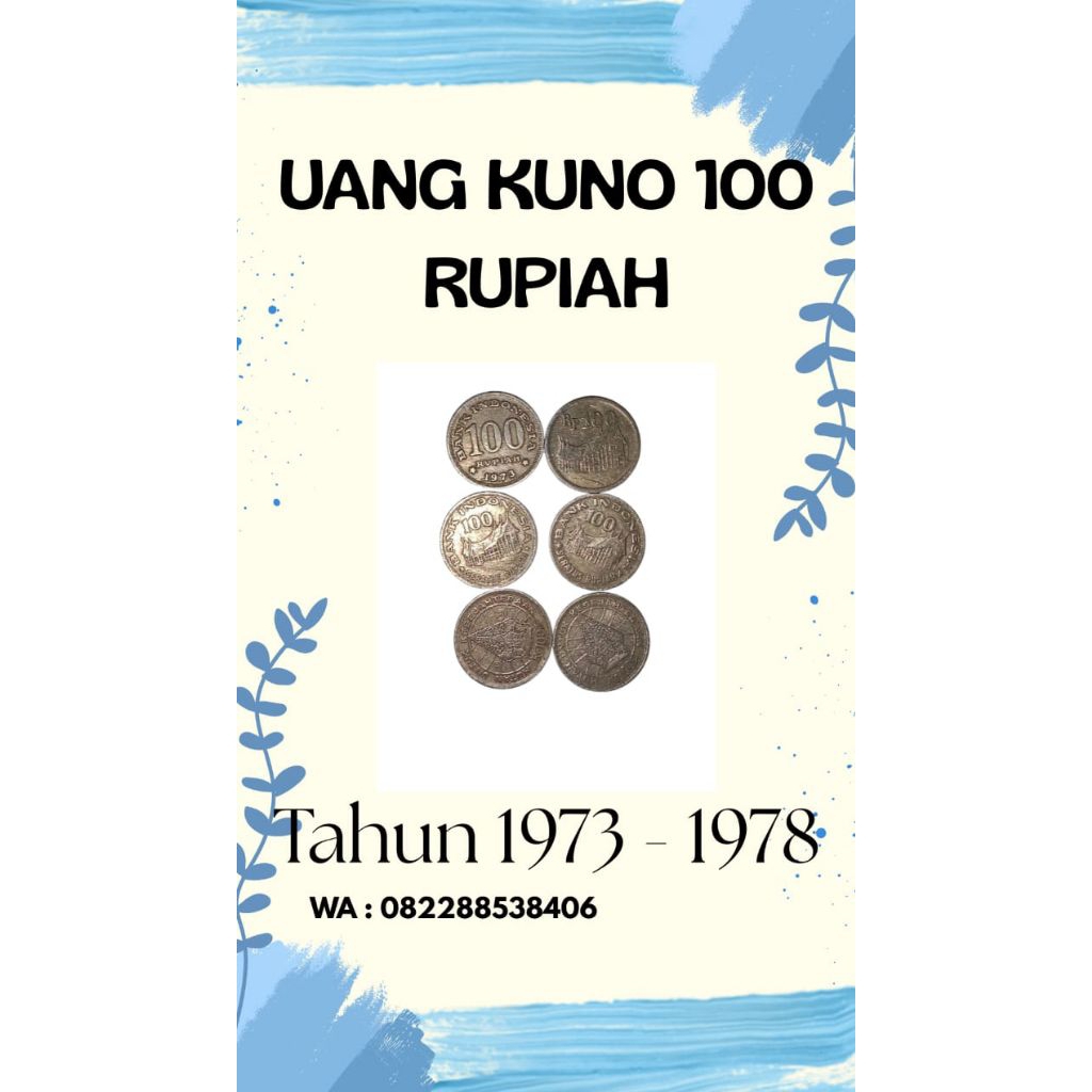 UANG KUNO 1973 | UANG KUNO 1978 | UANG KOIN KUNO | ANTIK | UANG LAMA