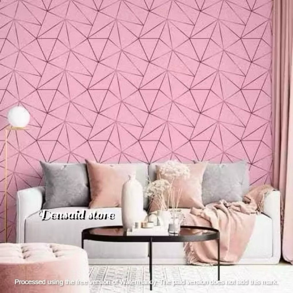 wallpaper estetik murah | stiker dinding motif keramik elegan