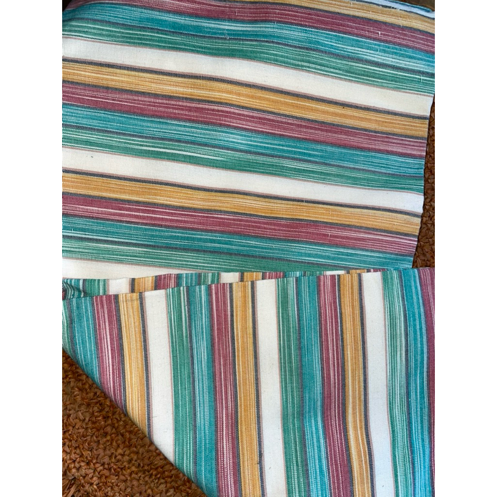 Kain Lurik Gradasi Hijau