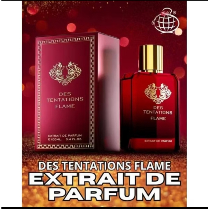 parfum des tentations flame by fragrance world original 100 ml des tentations flame