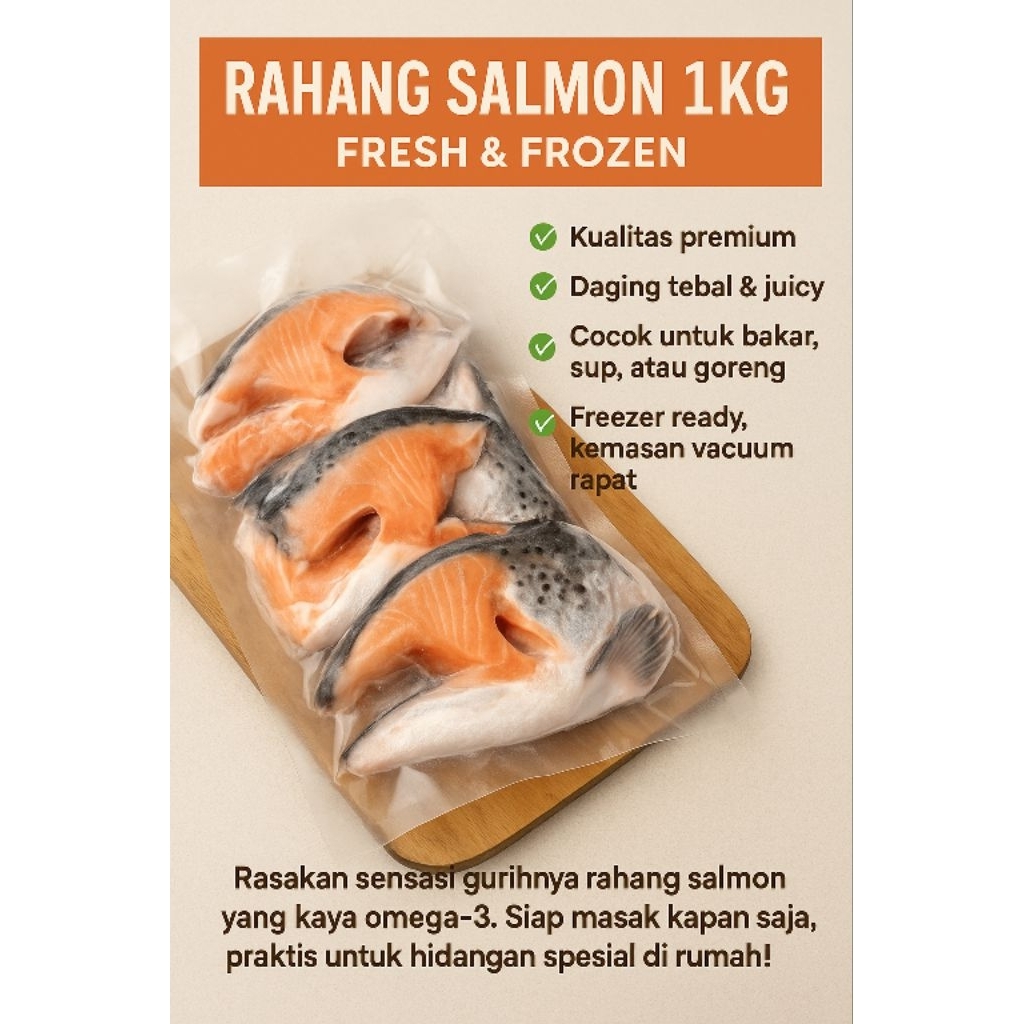 

Rahang Salmon 1kg - Fresh & Frozen