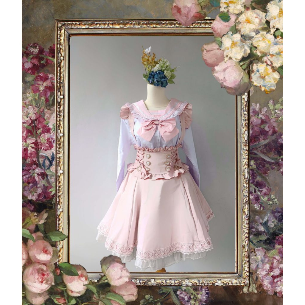 Liz Lisa Dupe Pink Skort Sailor Set