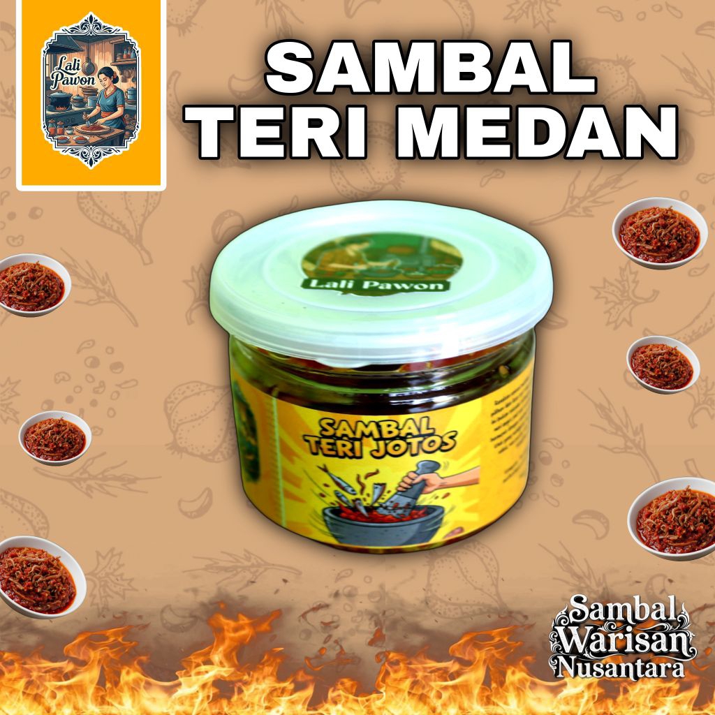 

Sambal Teri Medan Lali Pawon-Pedas Gurih Bikin Nagih