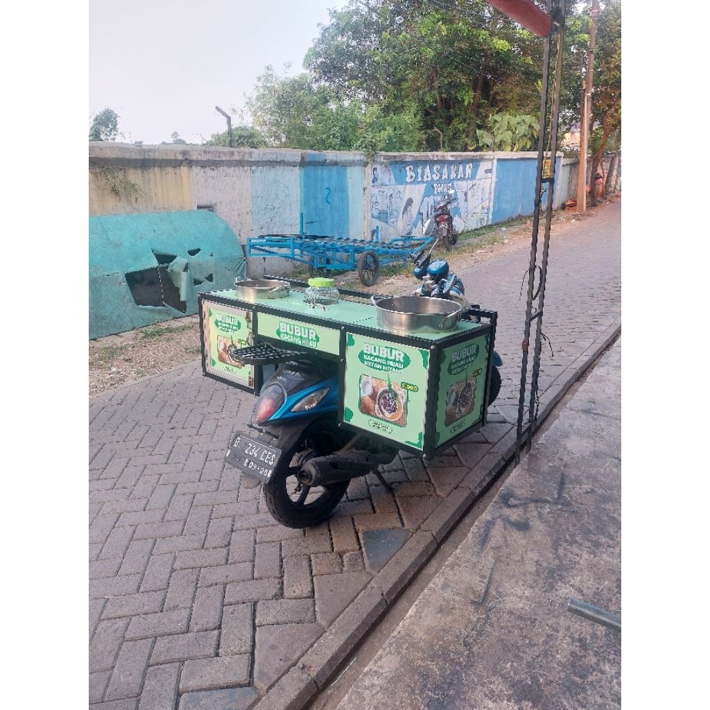 Gerobak Motor/ Rombong/ Rombong Jualan/ Rombong Motor matic/ gerobak motor/booth portable/gerobak mo