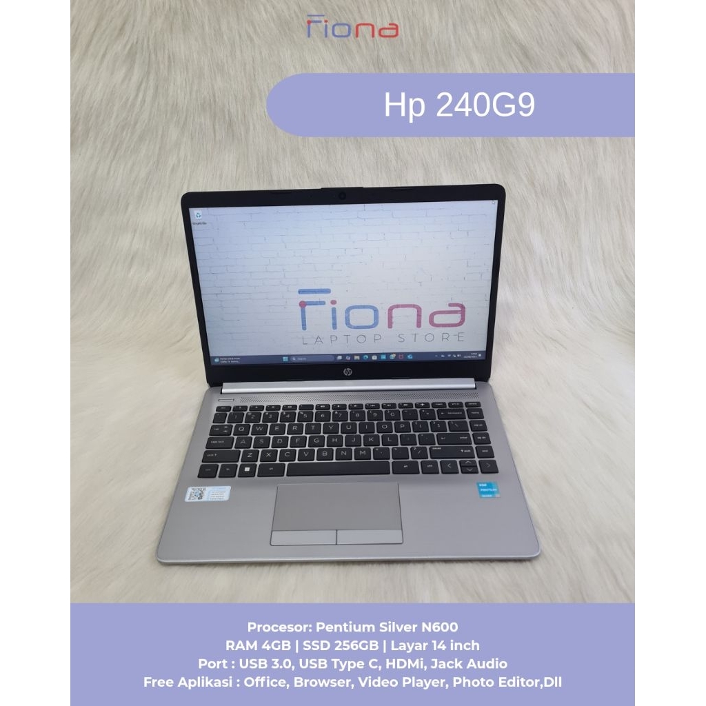 Laptop Hp 240G9| Pentium silver N600| Ram 4Gb| SSD 256Gb