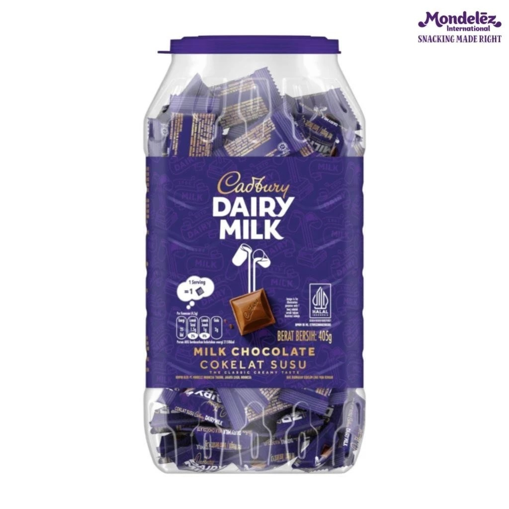 

Cadbury Dairy Milk Cokelat Neaps Jar / Cadbury Dairy Milk Toples