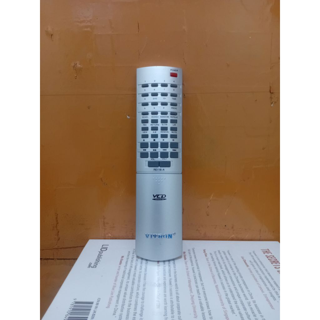 REMOTE VCD PLAYER VITRON SERI RE118-A ORIGINAL