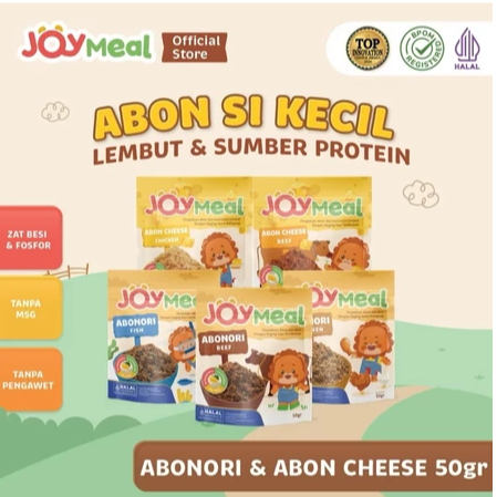

Byberilkids - JOYMEAL Abon Anak Mpasi Rasa Sapi Ayam Ikan Cheese Abon dan Nori Tanpa MSG Tanpa Pengawet
