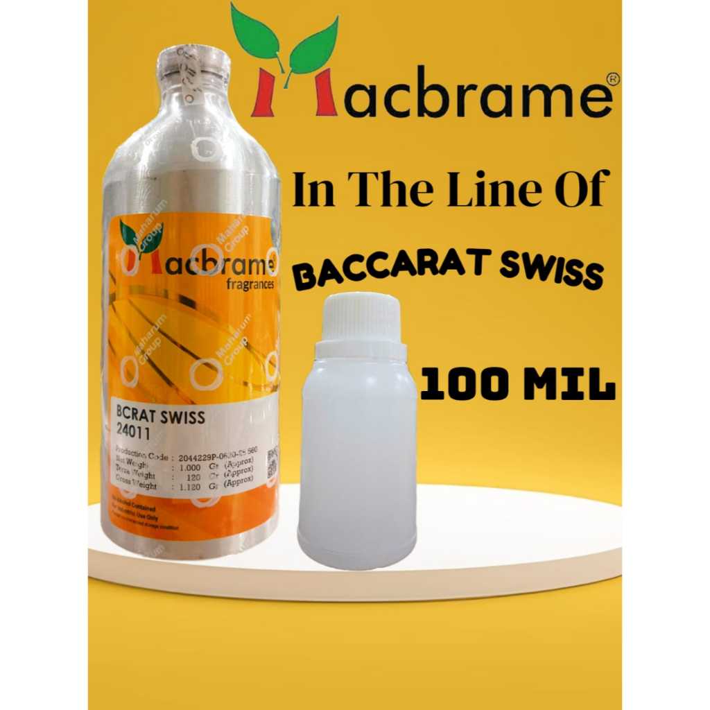 BACCARAT SWISS  BIBIT PARFUM MURNI 100 ML. BY MACBRAME