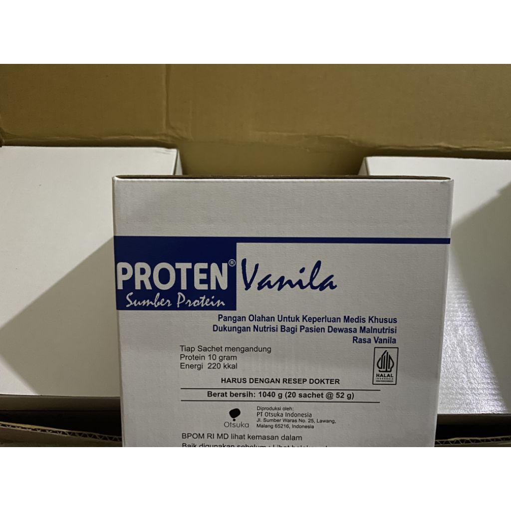 

SUSU PROTEN VANILA BOX ISI 20 SCH EXP 2027