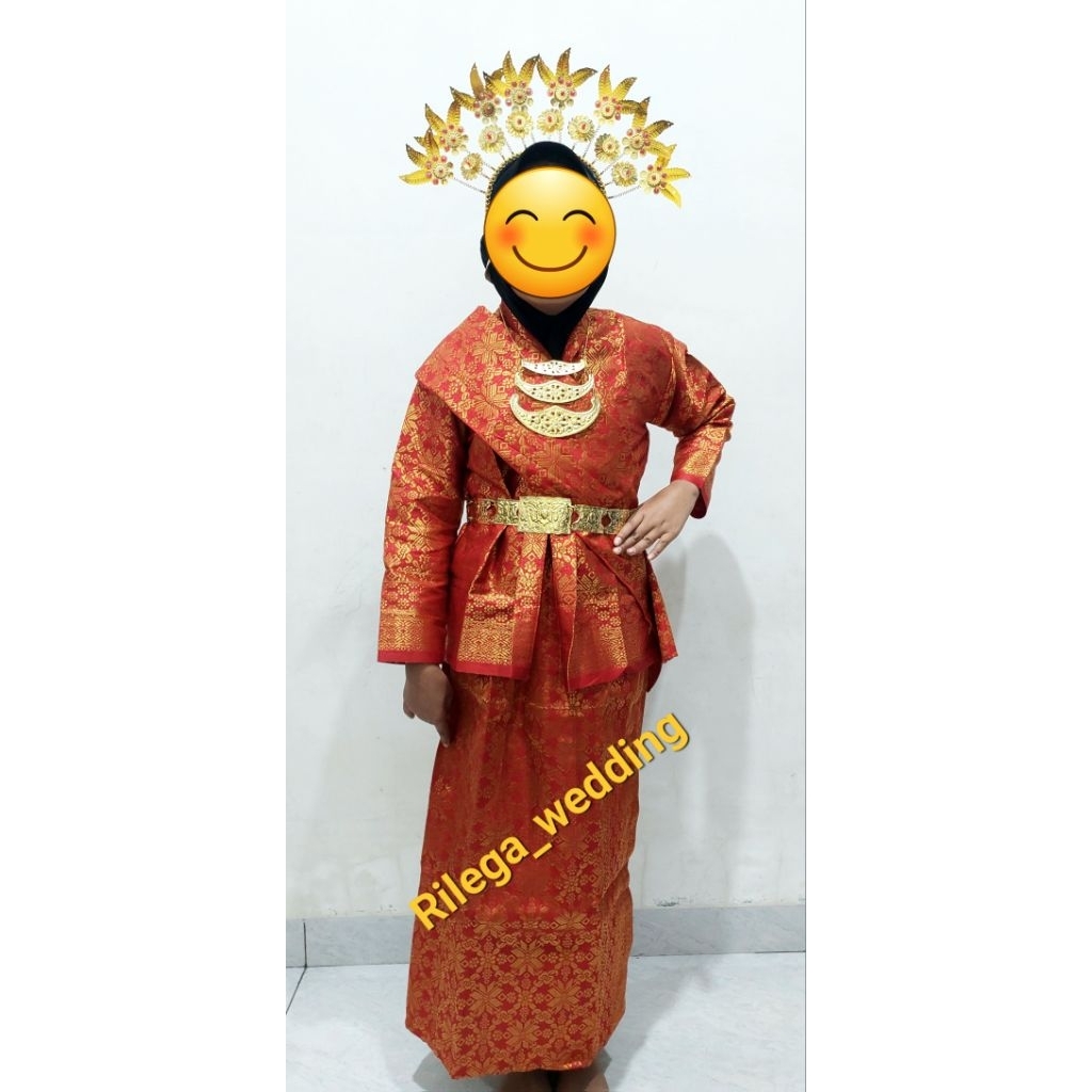 BAJU ADAT MELAYU ANAK PEREMPUAN/SET BAJU ADAT MELAYU ANAK PEREMPUAN