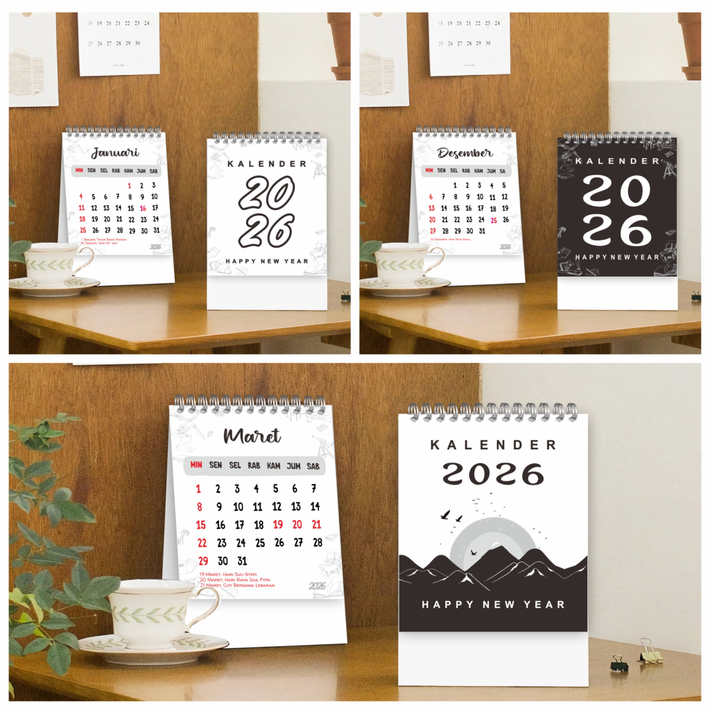 

KALENDER DUDUK 2026 A6 / KALENDER MEJA AESTHETIC / KALENDER MEJA UKURAN A6 2025 / KALENDER A6 / KALENDER BESAR / KALENDER SIMPLE