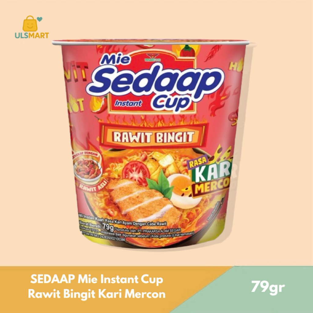 

SEDAAP Mi Instan Cup Rawit Bingit Kari Mercon