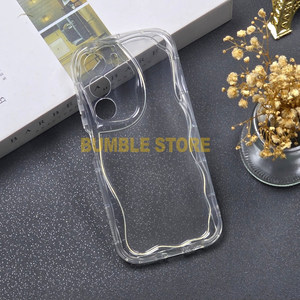 Bumble - Softcase Silikon Melting Wavy Clear Bening Realme P3 Lite Realme C71