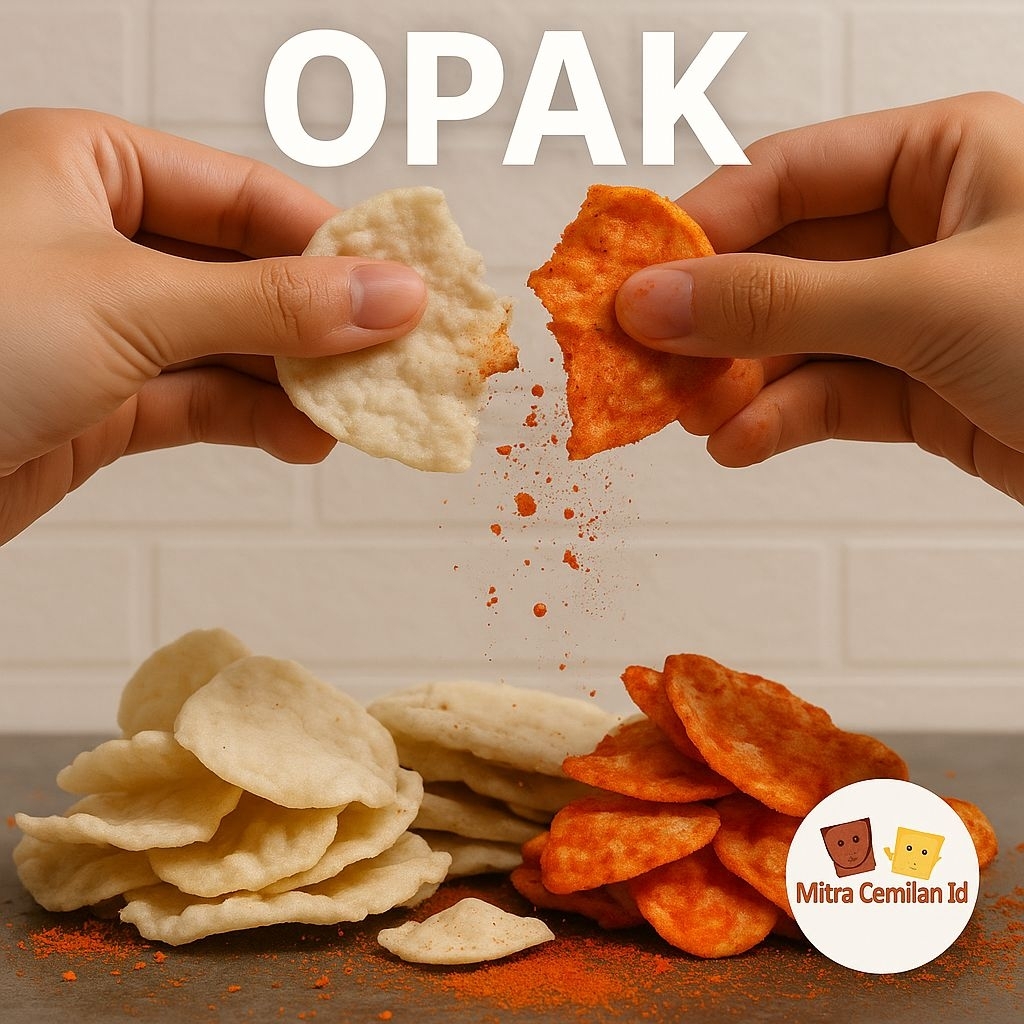 

KERUPUK OPAK 200 GRAM, RASA ORIGINAL, PEDAS BALADO, XTRA PEDAS, KERUPUK GARING TIPIS // JAJANAN UBI MITRACEMILANID