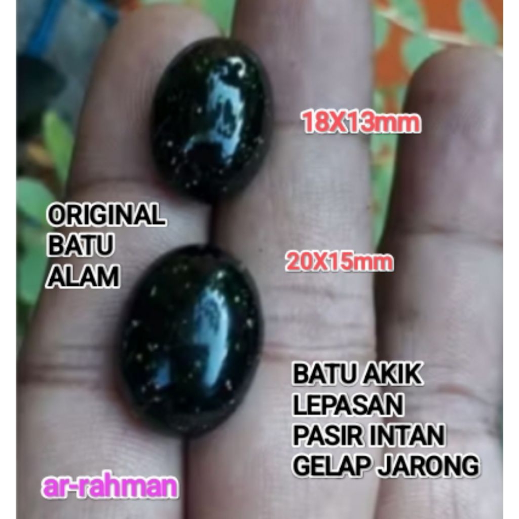3 BUTIR BATU AKIK LEPASAN PASIR INTAN GELAP JARONG ORIGINAL BATU ALAM ASLI