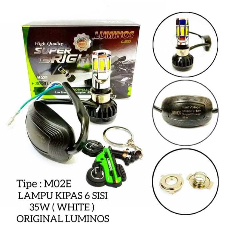 Led LUMINOS Original Lampu Led LUMINOS ORIGINAL 6 sisi WHITE M02E