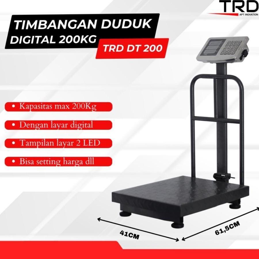 COD CEK DULU TROODON Timbangan Duduk Digital 100kg 150KG 200KG 300KG Troodon 2 Layar Ukuran Plat 40*