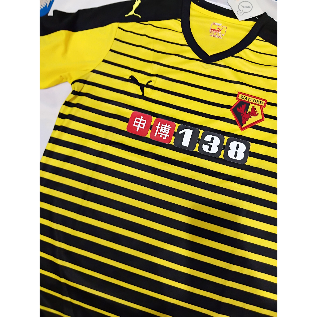JERSEY BOLA RETRO VINTAGE WATFORD HOME 2015/2016 GRADE ORI