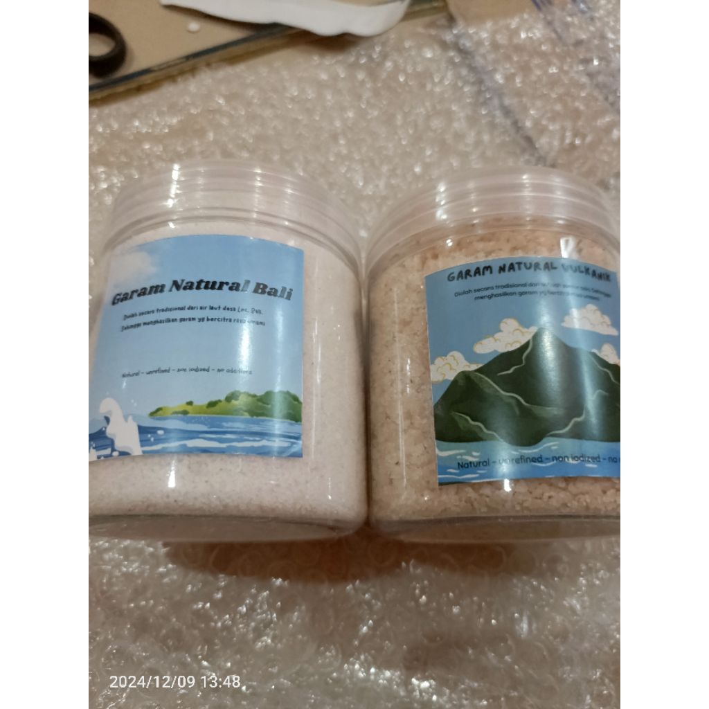 

garam natural / vulkanik salt / garam non rafinasi