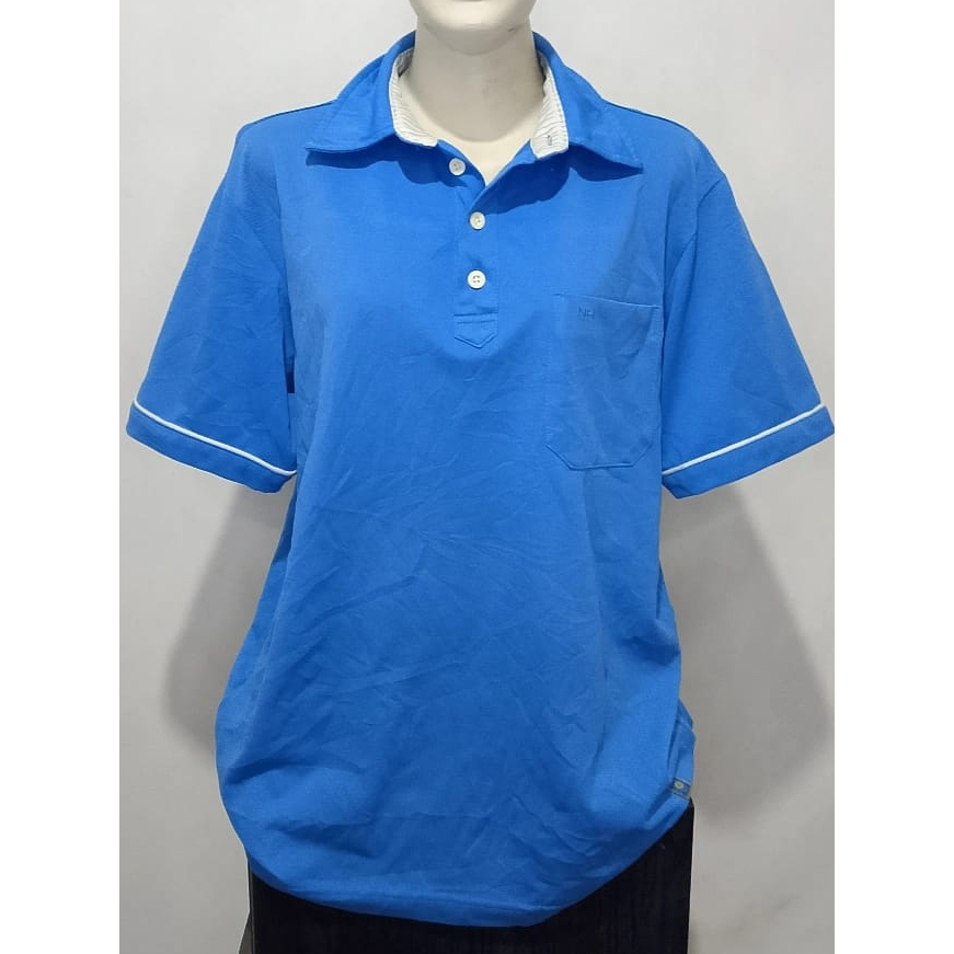 Kaos Polo Pria/Wanita Warna Biru Muda