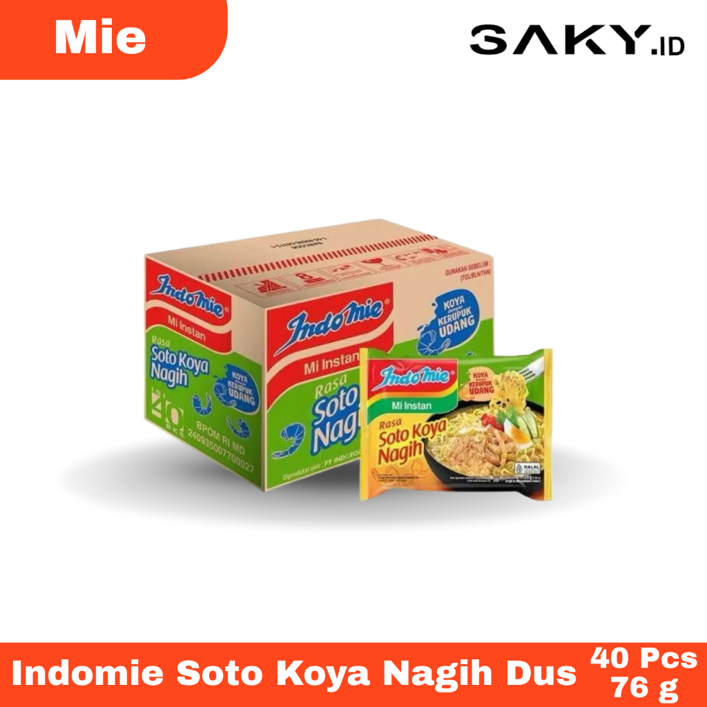 

Indomie Soto Koya Nagih Dus Isi 40 Pcs