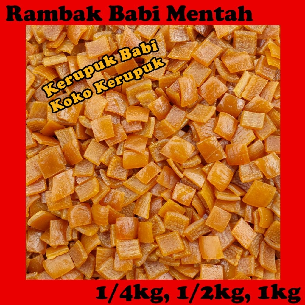 

Kerupuk Kulit Rambak Babi Mentah Siap Goreng