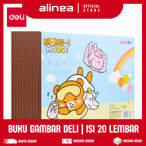 

Buku Gambar DELI 7717 | Isi 20 Lembar | Ukuran A4 210x297mm | Untuk Anak & Sekolah