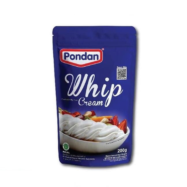 

Pondan Whip Cream Powder 200gr - Whipcream – Krim Kocok Bubuk