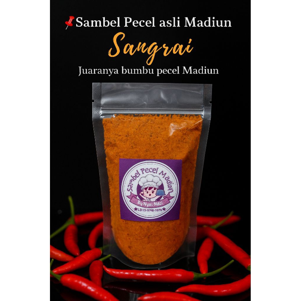 

AGEN Sambel Pecel MADIUN 250g, Asli Buatan MADIUN, Sambal Pecel Sangrai
