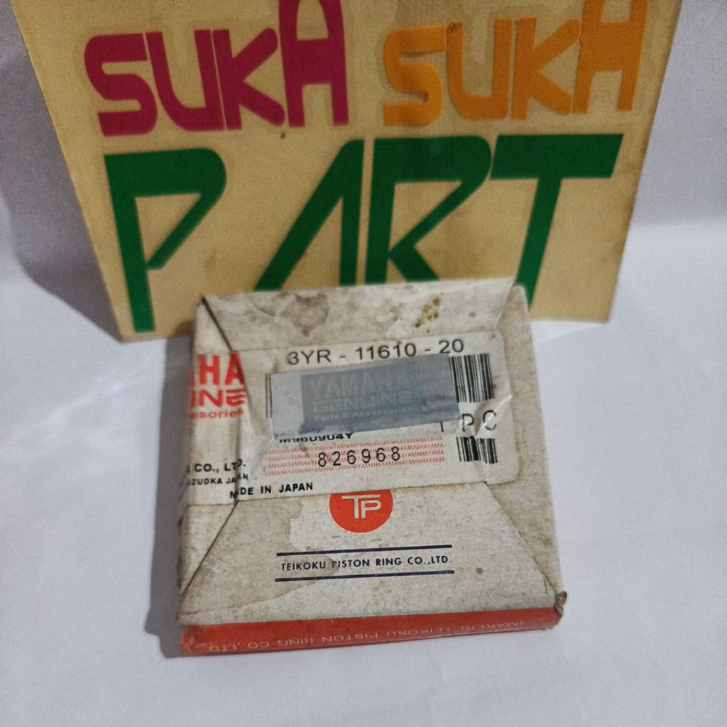 RING PISTON YAMAHA 3YR-11610-20 FIZ-R FORCE1-ZR FIZ FORCE1 Os:50 NOS