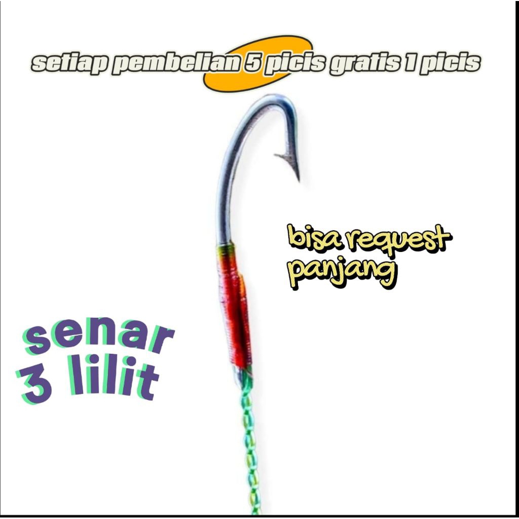 Urek Belut Urek Sidat Kail Belut Kail Sidat Urek Belut Baja Model Prang (siap pakai) 3 ULIR