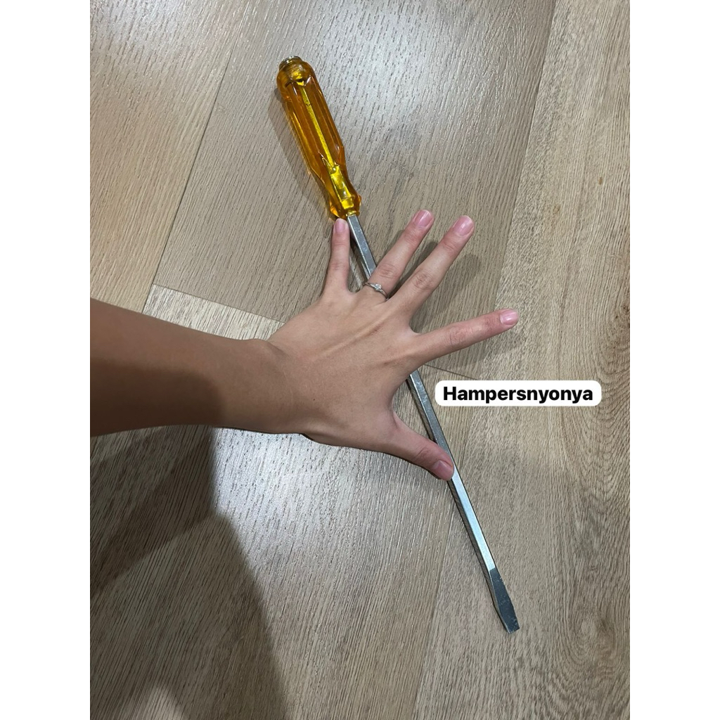 obeng panjang / obeng setelan rem / obeng minus 30cm / 12 inch