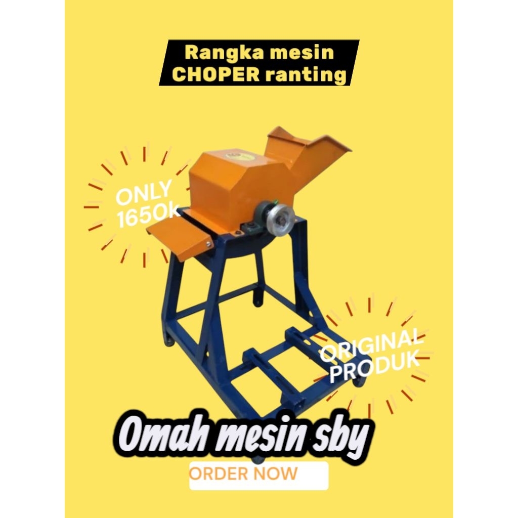RANGKA MESIN/CHOPER/ CACAH MULTIFUNGSI/DUA MATA PISAU/