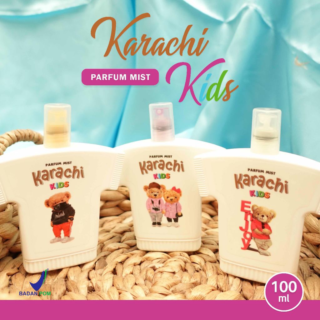 Parfum Mist Anak Karachi Kids Halal & BPOM | Cologne Anak Aroma Segar & Lembut