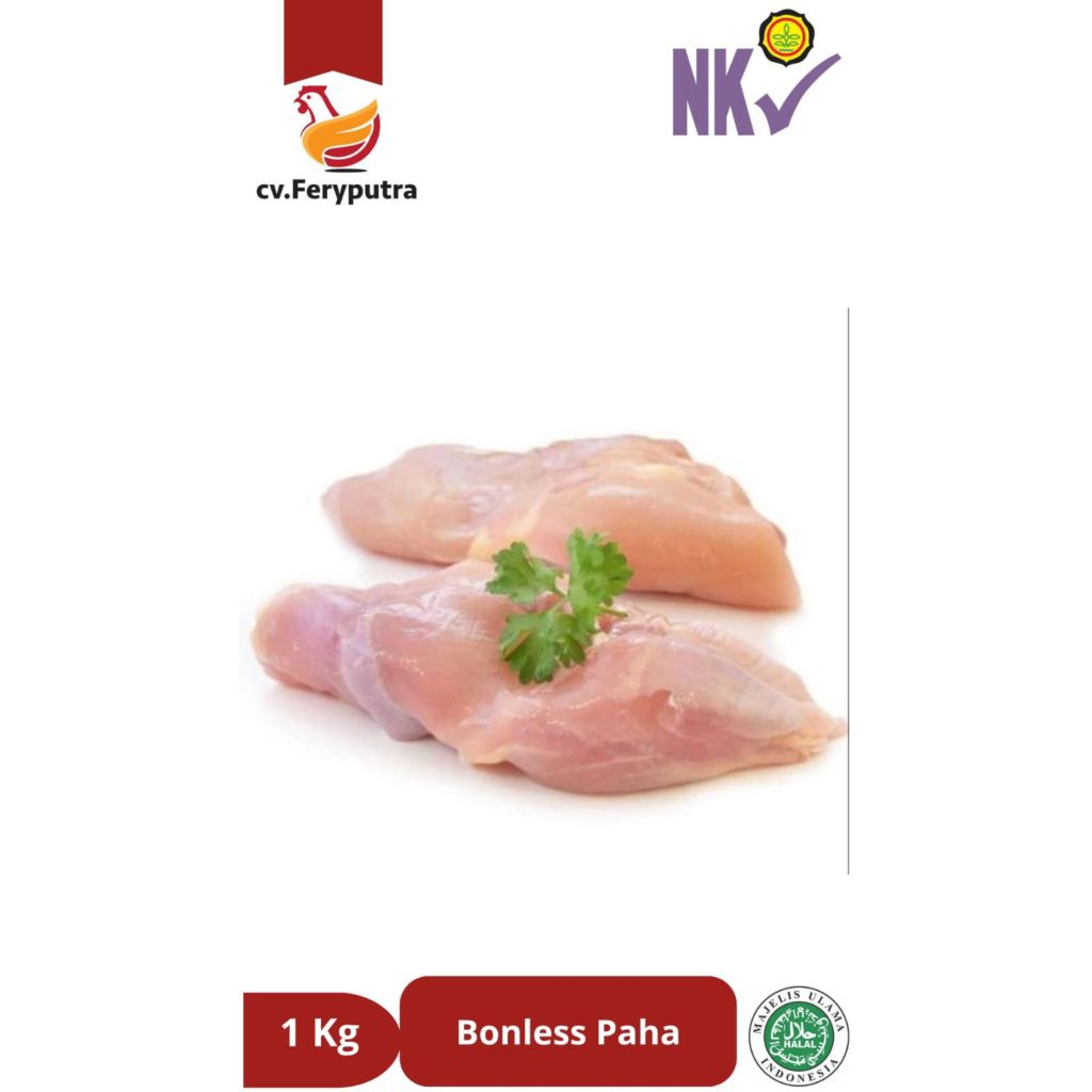 

(PAKET HEMAT) Bundling 2 Kg Daging Ayam Paha Fillet Boneless Tanpa Kulit 1 Kg Frozen